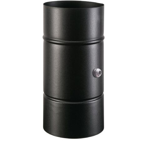 Tubo Smaltato 10X 25 Nero Opaco Ispezionabile Ala