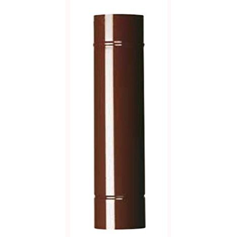 TUBO SMALTATO DIAM.CM 13 X CM 100 LUNGO PORCELLANATO STUFA MARRONE - DF 701444