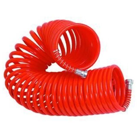 TUBO SPIRALATO PER COMPRESSORI CON ATTACCHI A BAIONETTA  - ø mm.6x8 mt.30 -