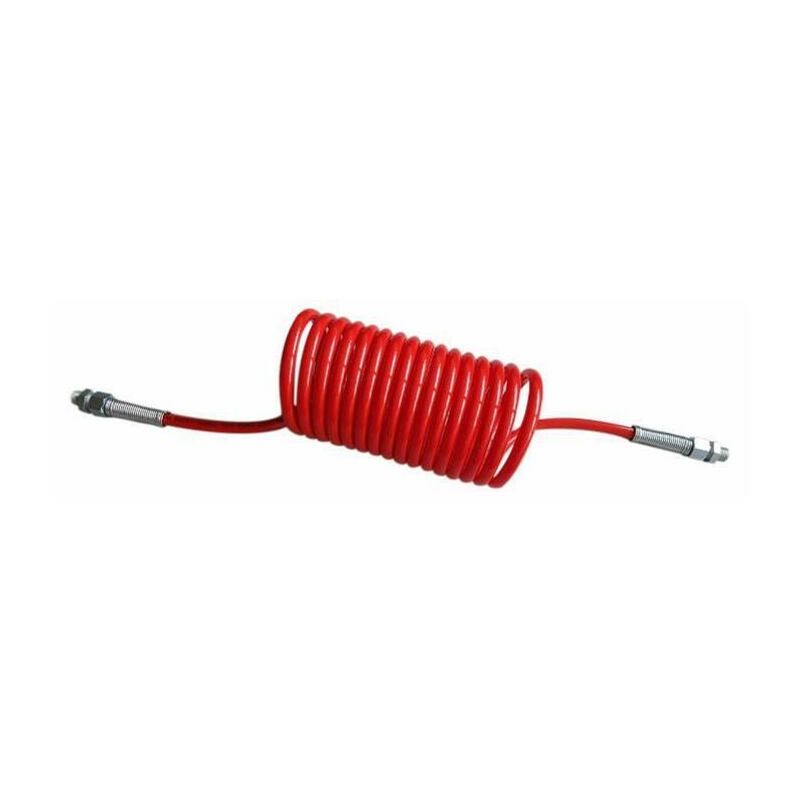 AMA - Tubo spiralato rosso con raccordi M16x1,5mm