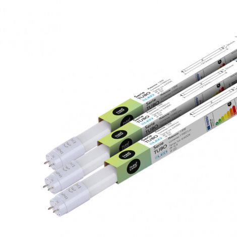 Tubo t8 18w 1800lm 6400k 120x2,6x2,6 cm fabriplus