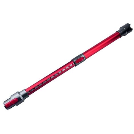 Tubo telescópico compatible con Dyson V11, V10, V8 y V7, tubo de extensión de aluminio, varilla extensible de 46 cm a 70 cm (rojo).