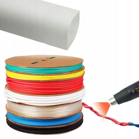 Tubo termorestringente bianco 2mm 1m