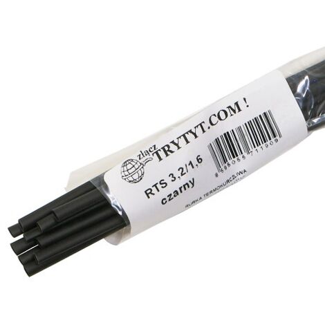 Tubo termorestringente RC 3,2/1,6 mm nero RTS3,2/1,6CZ TRYTIT