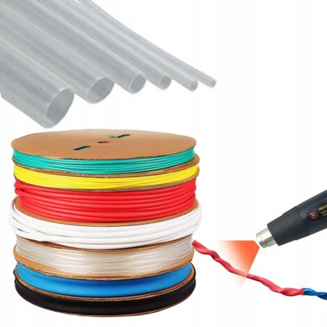 Tubo termorretráctil transparente 2mm 1m