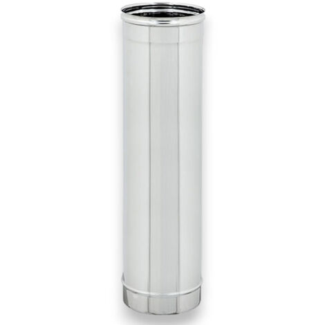 Tubo tondo in acciaio inox 304 per stufe a legna 100 cm - 20 cm