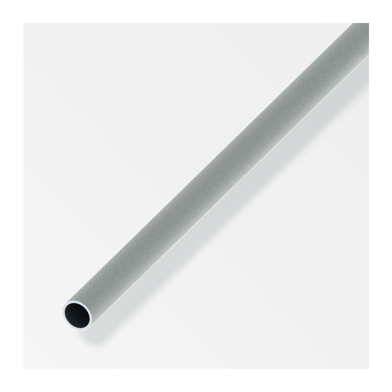 Image of Alfer Aluminium Gmbh - Tubo tondo alfer aluminium 8x1mm lunghezza 1m effetto acciaio inox - 02221