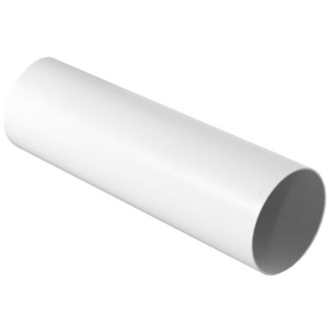 TUBO TONDO PER SISTEMA DI AERAZIONE CANALIZZATA BIANCO Diam. 100 mm - Lungh. 1000 mm FIRST