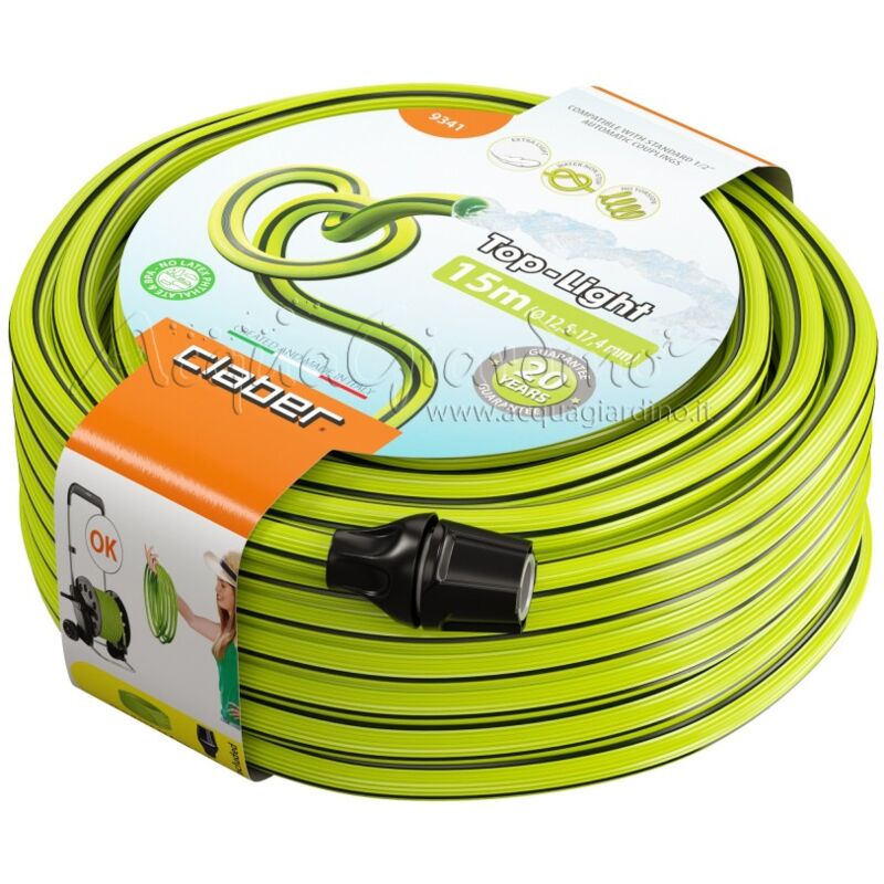 Tuyau flexible Top-Light 1/2' de 15 m de diamètre léger, anti-étranglement.