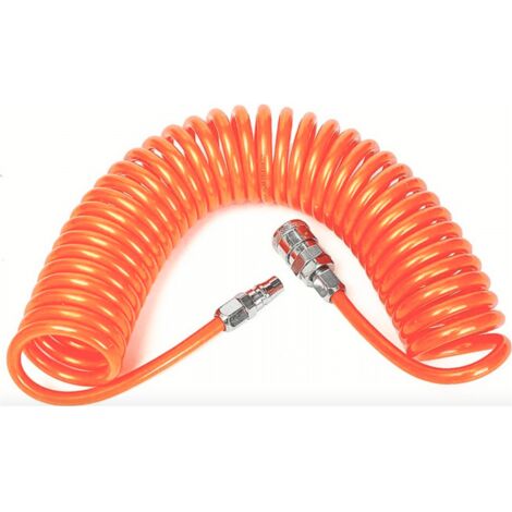 TUBO TUBI ARIA COMPRESSA SPIRALE 18 MT METRI FLESSIBILE COMPRESSORE RACCORDO 186