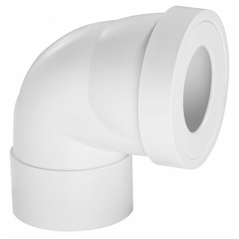 Tubo WC corto en ángulo de 90 °C Diam.10 cm WIRQUIN WIRQUIN