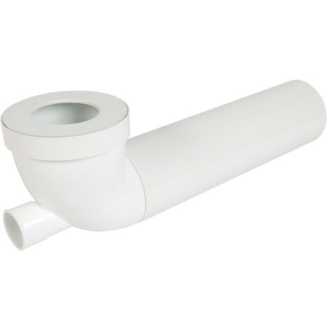 Tubo WC lungo con attacco Ø40 - curva a 90° - Ø85 a 107 Lunghezza 400 - Ø100