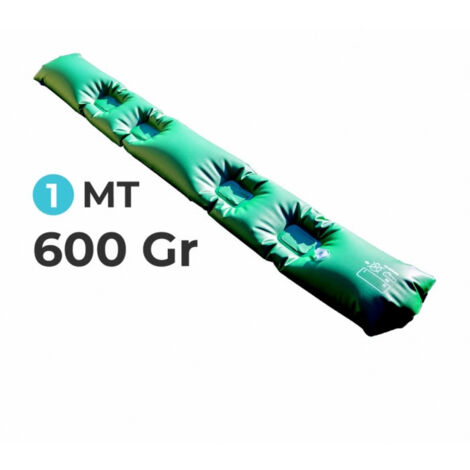 Tubolare Salsicciotto in PVC Rinforzato AntiVento AntiRibaltamento per Telo di Copertura Invernale per Piscina - MT. 1 da 600 Gr / Mq  - 2 TermoSaldature - MADE IN ITALY