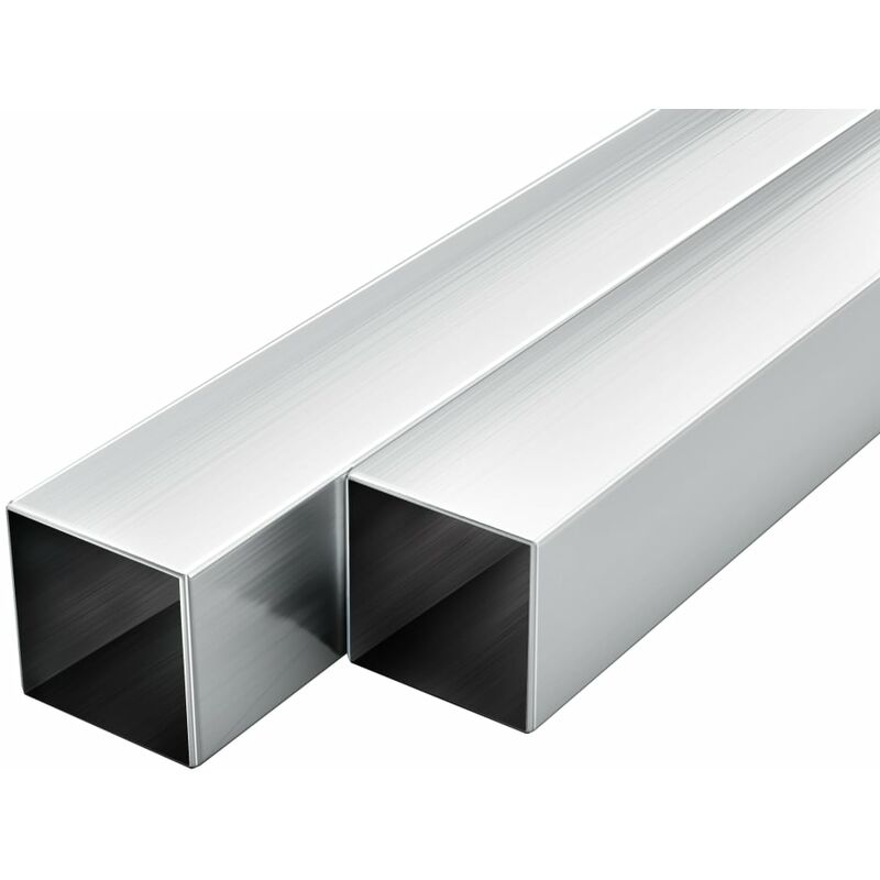 

vidaXL Tubos de Aluminio Cuadrados 6 Unidades 1 m 40x40x2mm