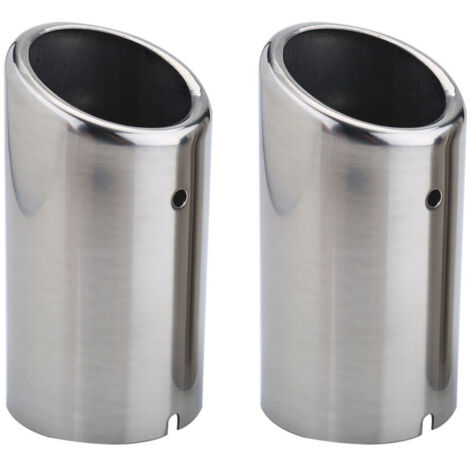 Tubos de escape para coche, 1 par, 67 mm, reemplazo silenciador extremo