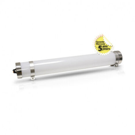 TUBULAIRE LED INTEGRE OPAL 4000°K 40W IP67 IK10 1200*80 TRAV 5 ANS