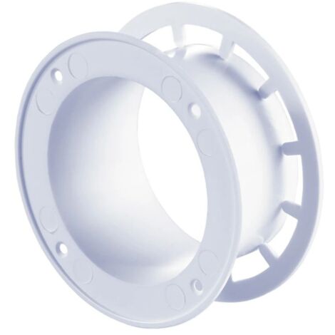 Tubulure de raccordement diam. 125 mm blanc diam. ext. 157 mm