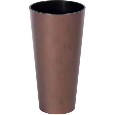 TUBUS SLIM CORTEN 64L. pot, avec réservoir, dimensions (mm) 400x400x762, couleur Cuivre