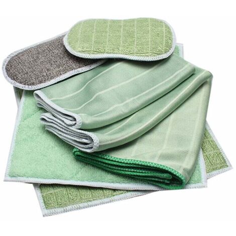 Tuch, Mikrofaser und Wischtuch – Set mit 6 Bambus-Mikrofasertüchern – Reinigen und polieren Sie alle glatten und empfindlichen Oberflächen – Glas, Karosserie, Glaskeramik, Gläser, Bildschirm – GALOZZO