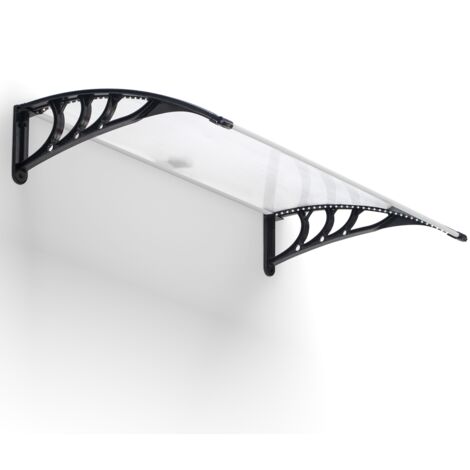 Tür Markise Vordach Empfang 80 x 120 CM LED Solar Polycarbonat