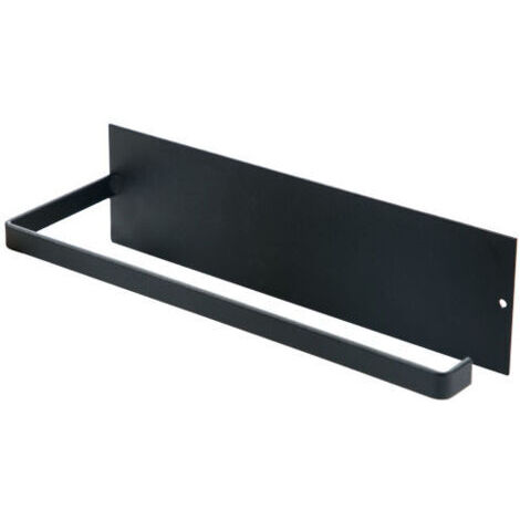 Tür ohne Bohren, Wandmontierter Küchenrollenhalter, Papierrollenhalter (Schwarz) für Küche, Bad, Schlafzimmer