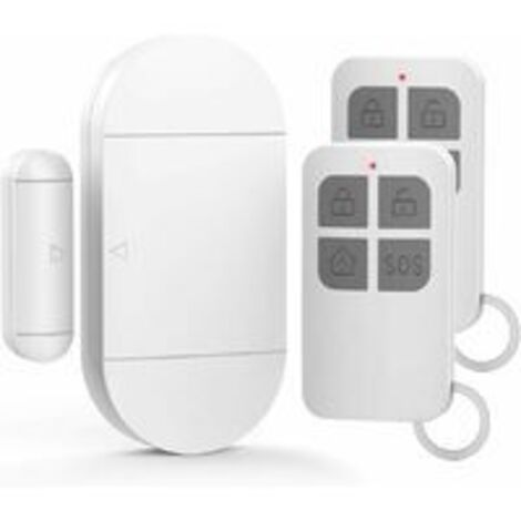 Tür- und Fensteralarm, Alarm mit 130 dB Sirene, 2 Fernbedienungen, einfach zu installieren, kabelloser Hausalarm