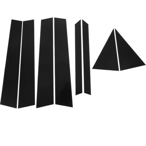 Tür- und Fenstersäulen-Zierleisten-Set, Hochglanzschwarz, 4D-Optik, glatte PC-Oberfläche, 8-teilig für Infiniti FX35 FX45 2003-2008
