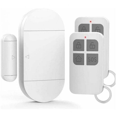 Türalarm, Türöffnungsmelder mit leistungsstarker 130-dB-Sirene, kabelloser magnetischer Tür- und Fensteralarm für Türen, Fenster und Schränke, Zuhause, Büro