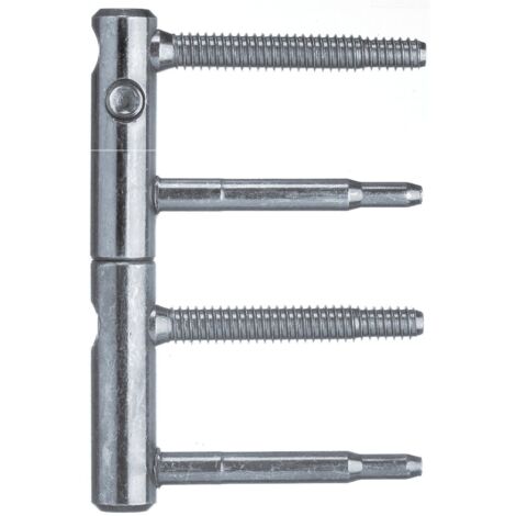 Türband ANUBA 3-DIM 2-tlg. Bolzen 60 mm, Bandhöhe 112mm, ø 15mm, verzinkt silber