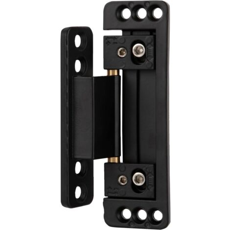 Türband Ultradünne Versteckte Türscharniere 2 Stück Verdecktes Scharnier für Eingangstüren Schwere Scharniere Heavy Duty Verstecken Zink-legierung Schwarz