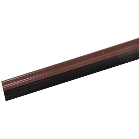 Türbodendichtung 100cm Bürstendichtung Gummidichtung Türdichtung Zugluftstopper - 75112-Gummi braun