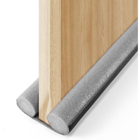 Türbodendichtung, füllt den Spalt unter der Tür, hält heiße und kalte Luft ab, verstellbar, grau, 93 cm lang