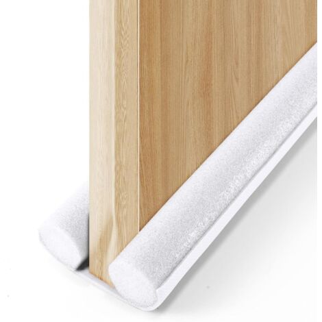 Türbodendichtung, füllt den Spalt unter der Tür, hält warme und kalte Luft ab, verstellbar, weiß, 93 cm lang