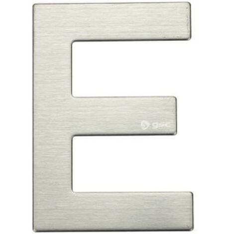 Türbuchstabe E Edelstahl mit Kleber GSC 003302624