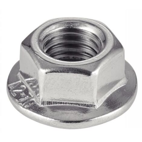 Tuerca de base dentada - Acero inoxidable A2 M5 - Caja de 200