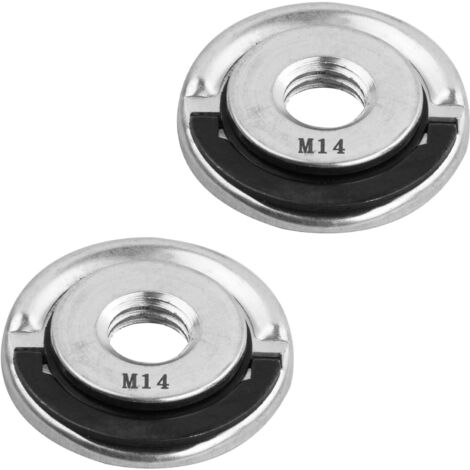 Tuerca de liberación rápida M14 (2 piezas), tuerca para amoladora angular, tuerca de retención para amoladora angular, accesorios para amoladora angular, tuerca de brida para amoladora angular, placa 