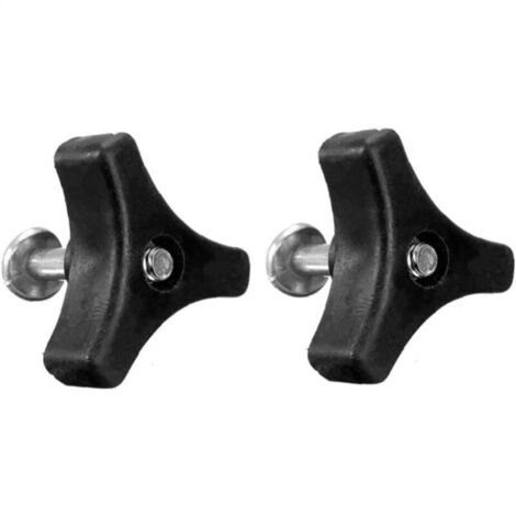 Tuerca de tornillo de sujeción Perilla de manija triangular Tuerca Perno Herramientas de hardware Piezas de repuesto, Negro