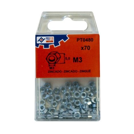 TUERCA EXAGONAL DIN934 ZN C/70 - M 3