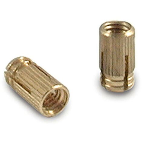 tuerca expansible laton m4-8 cilindrica  para taladro 5mm. sin pastilla.