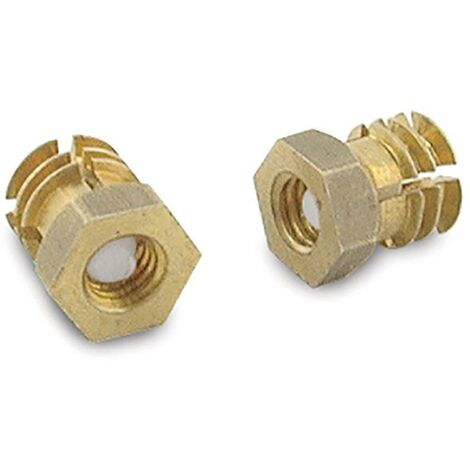 tuerca expansible laton m6-13 c/bola  para taladro diametro 10mm.