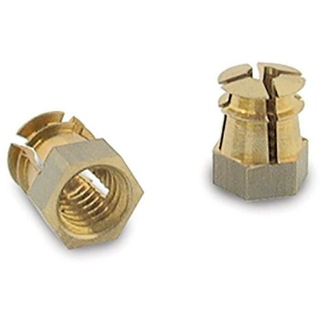tuerca expansible laton m8-13 sin pastilla  para taladro 10mm.