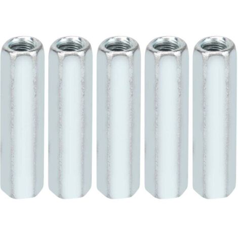 Tuerca hexagonal, 5 piezas M6×40mm, hueca, larga, para hogar, electrodomésticos, comunicación, barcos.