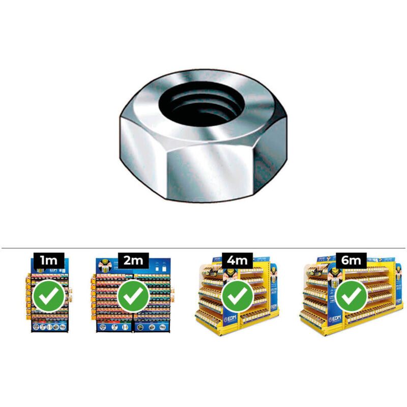 

Tuerca Hexagonal Din 934 6Mm. Cj 500 Un
