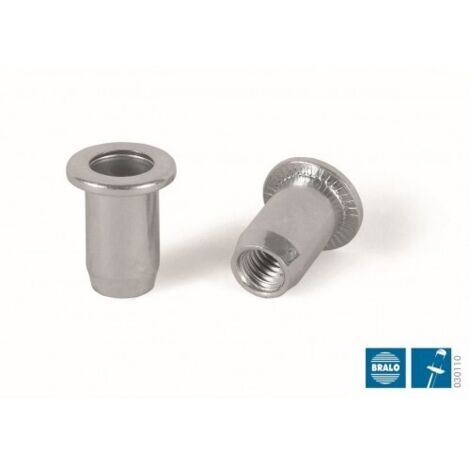 Tuerca M-8 Lisa Ancha Acero A3K 8,0E10,5  150 Pz