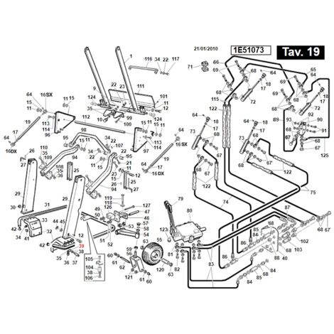 Tuerca M12 media ISO4032 UNI5588 TURBOGRASS ORIGINAL GIANNI FERRARI 00.26.02.0090