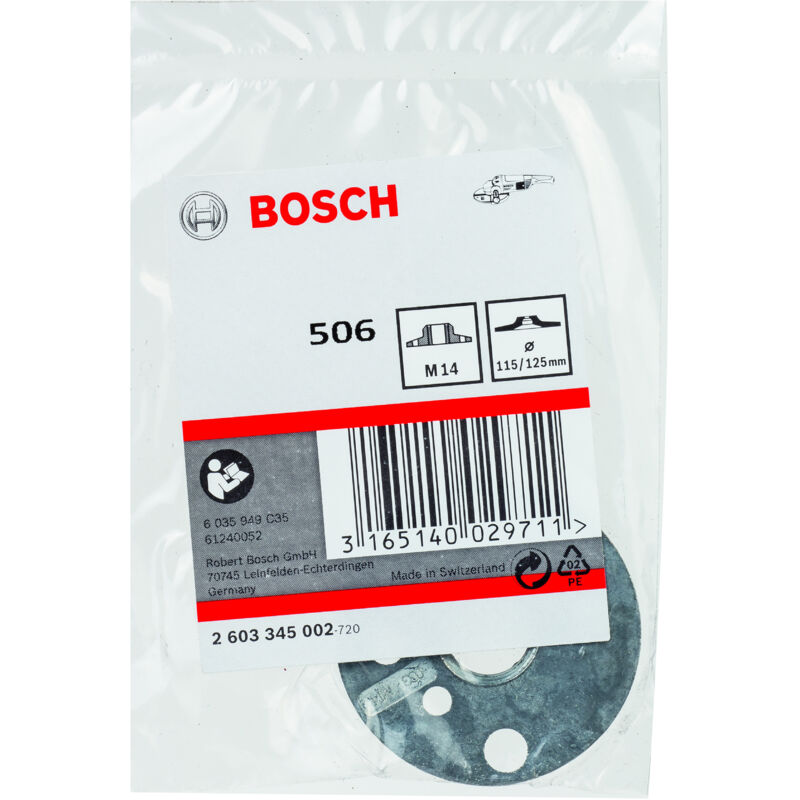 

BOSCH 2603345002 Tuerca redonda para amoladora: 115/125mm