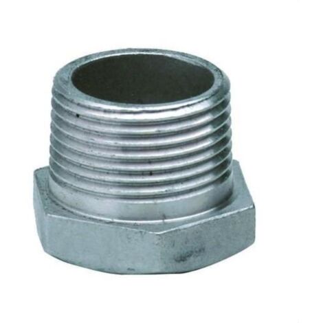 Tuerca Reducida Hexagonal M-H Acero Inoxidable Aisi 316  Medidas  Accesorios Fontanería: 2"-1"1/2