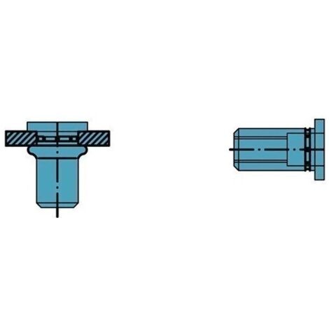 Tuerca Remachable Inox 7X13,5Mm M5 C/Red Plan Polygrip 500Pz