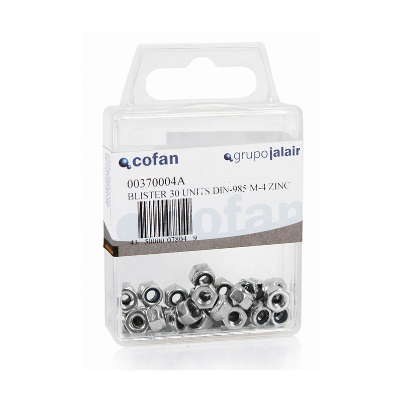 

Tuercas Hexagonales Autoblocante Nylon DIN 985 Blister Estandar Medida:M-5 Und/Caja:10