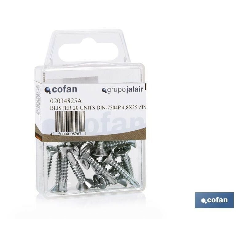 

Cofan - Autotaladrantes BL 6 UDS. DIN-7504P 4,8X32 Z ''venta unitaria'' - NEOFERR..